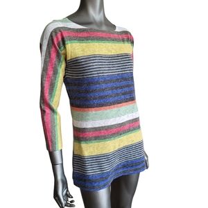 201. Nally & Millie Striped Long Sleeve Top - Size Large